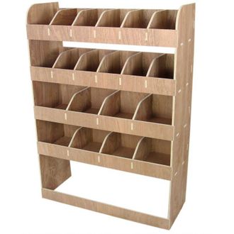 MonsterShop 2 Scaffali per Furgone Opel Vivaro swb L1 in Compensato con 12 Staffe per Muratori, Elettricisti, Falegnami e Idraulici - Monster Racking