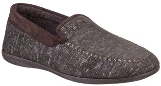 Cotswold Stanley Microfiber Heren Bruine Pantoffels