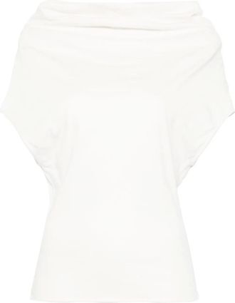 Rick Owens Shroud tank top - women - Organic Cotton - 42 - Neutrals