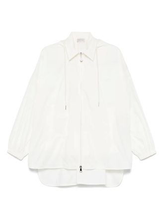 Moncler Shirtjack met capuchon - Wit