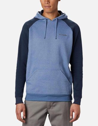 Columbia Mens Columbia HART MOUNTAIN II Mens Hoodies Regular Cotton Pullover Hooded Jumpers - Blue - Size: 44