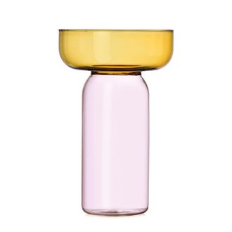 Ichendorf Aura Cylinder Vase Amber-pink