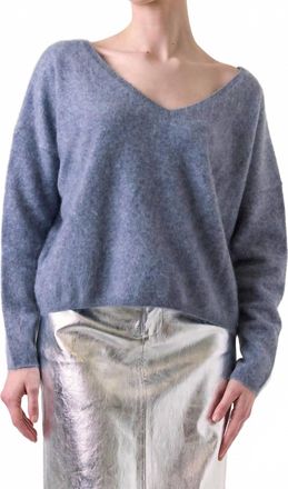 Brodie Brushed Rosa Reversible Cashmere Jumper In Feather