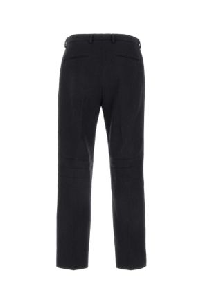Gucci Mens Charcoal Wool Pant Grey Exterior: Pantaloni