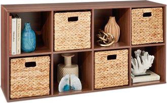 Best Choice Products 8-Cube Bookshelf, 13.5in Display Storage System, Organizer w/ Removable Back Panels