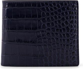 Tom Ford Leather Wallet With Croco Print