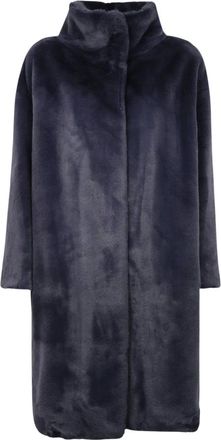 Herno Zacht Imitatiebont Jasje - Dames - Jassen - Blauw - Maat: XL