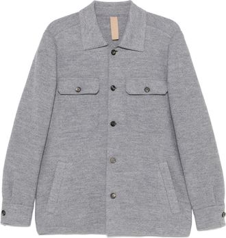 Eleventy wool shirt jacket - Grey