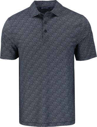 Cutter & Buck Pike Eco Pebble Print Stretch Recycled Mens Polo