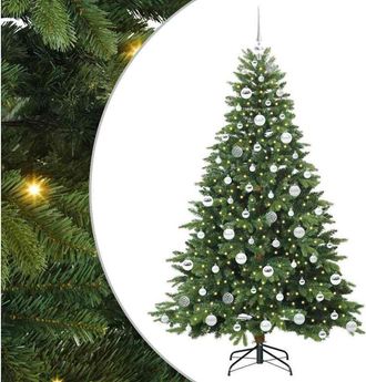 vidaXL &Aacute;rbol De Navidad Artificial Con 300 Led Verde 180 Cm Pe Y Pvc Vidaxl