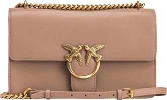 Pinko Love One Classic - Heren - Schoudertassen - Beige - ONE Size - Katoen - Tassen