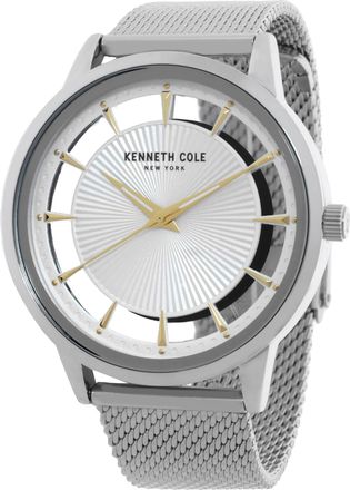 Kenneth Cole Transparency Quartz Silver Dial Mens Watch KCWGG2174702
