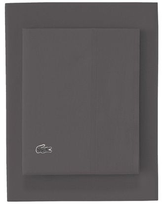 Lacoste Percale Solid Sheet Set