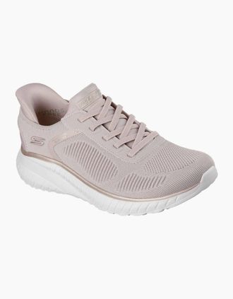 Skechers Womens BOBS Sport Squad Chaos Current Muse Womens Trainers - Natural Gold Textile - Size: 7