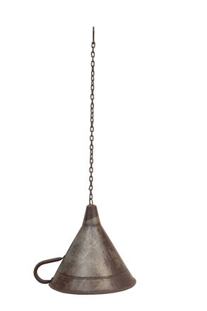 Biscottini International Biscottini - Candelabro De Sal&oacute;n De Hierro Cl&aacute;sico 34x29x30 Cm Candelabros De Techo Vintage Candelabro De Cocina Cl&aacute;sico Forma De Embudo