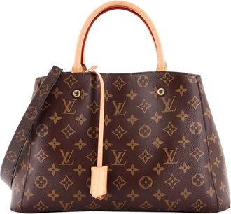 Louis Vuitton Brown Monogram Canvas Montaigne Mm (Authentic Pre-Loved)