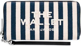 Marc Jacobs The Stripe Canvas Continental Wallet in Blue Sea Multi at Nordstrom