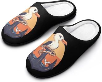 Generic Anchorseagulles Womens Slippers Warm House Slippers Indoor House Shoes with Anti-Skid Rubber Sole