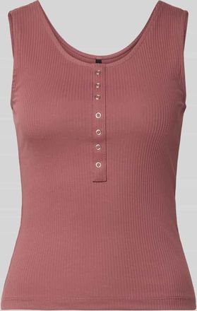 Only Slim Fit Tank Top aus Baumwoll-Mix Modell SIMPLE in Rostrot, Gr&ouml;&szlig;e XL