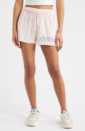 Boys Lie Starlight Graphic Sweat Shorts in Pink at Nordstrom, Size X-Large
