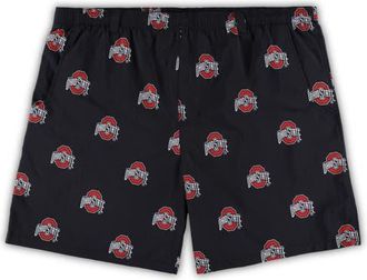 Columbia Mens Columbia Black Ohio State Buckeyes Big & Tall Backcast II Allover Print Omni-Shade Shorts at Nordstrom, Size 2Xb