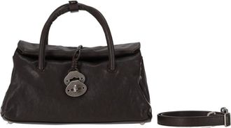 Zanellato Dark Brown Dotta Satchel