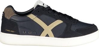 Gas Blauw Polyurethaan Heren Sneakers