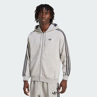 adidas Mens adidas adidas Adicolor Oversize Full-Zip Hoodie