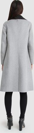 Belle & Bloom Lexington Two Tone Wool Blend Coat