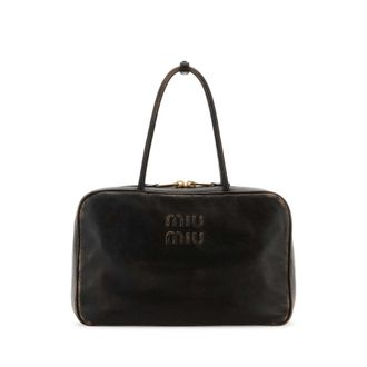 Miu Miu Dark Brown Leather Handbag
