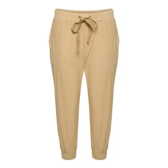 Kaffe Pantaloni Capri Classici Sabbia - - Trousers - Donna - Beige - S