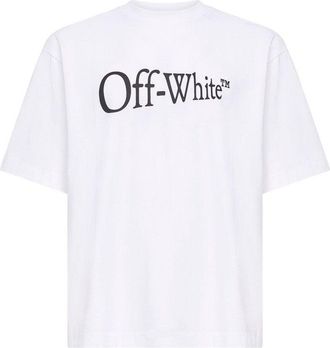 Off-white Classic White Crew Neck T-Shirt With Minimalist Design