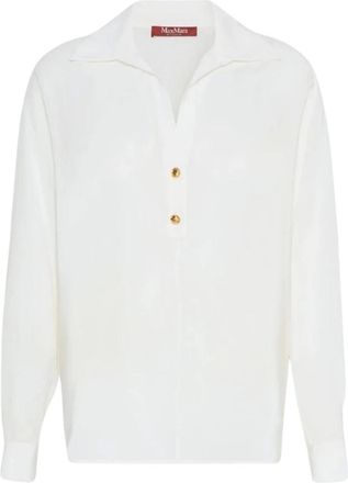 Max Mara Mujer, Blusas y Camisas, Blanco, Talla: M