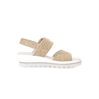 Gabor Womens 64.645 Sandal In Tan Cork