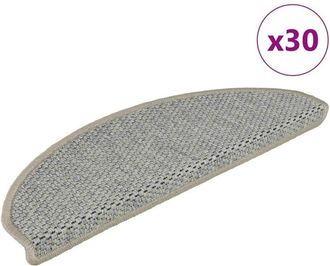 vidaXL Vidaxl - Alfombra Autoadhesiva Escalera Sisal 30 Uds Verde Claro