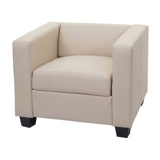 Hhg Hhg - Nunca Usado] Sill&oacute;n Lille, Polipiel, Color Crema