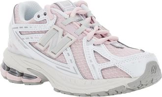 New Balance Girls Pink Low Top Sneakers With Logo Detail Synthetic Fabric Trainers