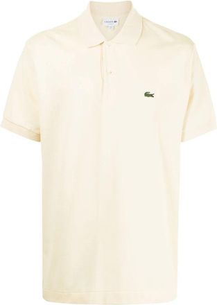 Lacoste Polo modello classico - Heren - Polos - Beige - S - Katoen - Tops