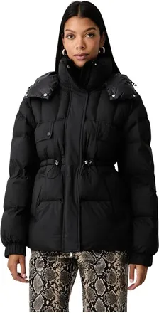 Patrizia Pepe Winterjas - Dames - Jassen - Zwart - Maat: M Polyamide