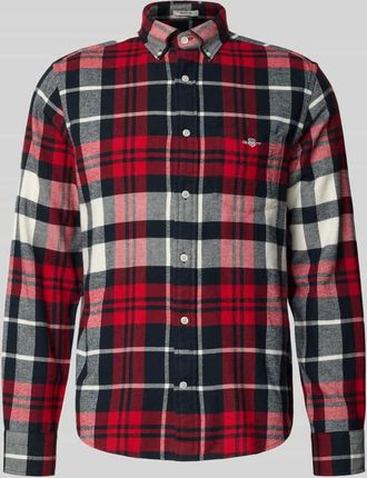 GANT Freizeithemd mit Knopfleiste in Rot, Größe XXXL