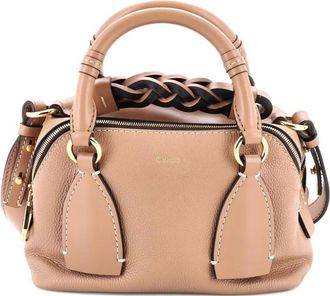 Chlo&eacute; Daria Bag Leather Small shoulder bag - Bruin