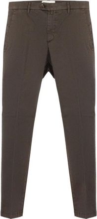 BRIGLIA 1949 Belt Loops Broeken - Heren - Chinos - Bruin - S - Katoen - Broeken