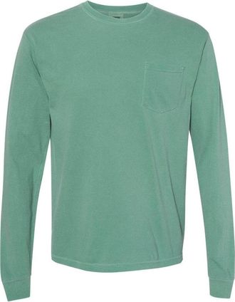Comfort Colors Garment-Dyed Heavyweight Long Sleeve Pocket T-Shirt