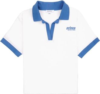 Sporty & Rich Prince Sporty terry polo shirt - women - Cotton - L - White