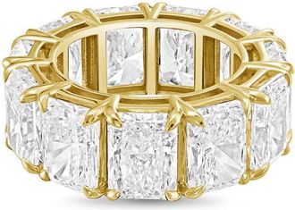 Diana M. Jewels 14kt yellow gold 15.00cts radiant lab grown diamond eternity band