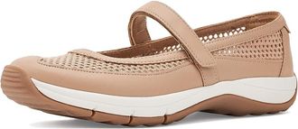 Easy Spirit Briana Womens Dress Flat Shoes Medium Natural : 7.5 W (D), Faux Leather/Textile