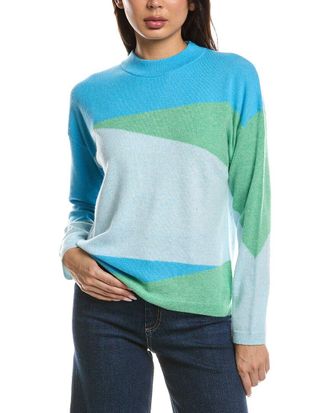 Fort&eacute; Cashmere Waves Crewneck Cashmere Sweater