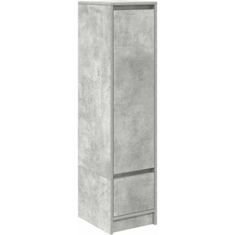 vidaXL Highboard Concrete Grey 29.5x34x119.5 cm Engineered Wood Vidaxl