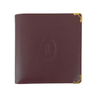 Cartier Pre-owned Wallets, female, Red, Size: ONE SIZE Pre-owned Must Line Leather Compact Wallet