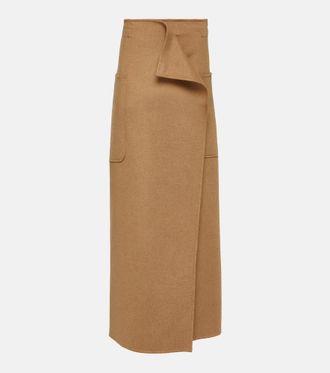 Max Mara Gonna lunga Carbone in cammello